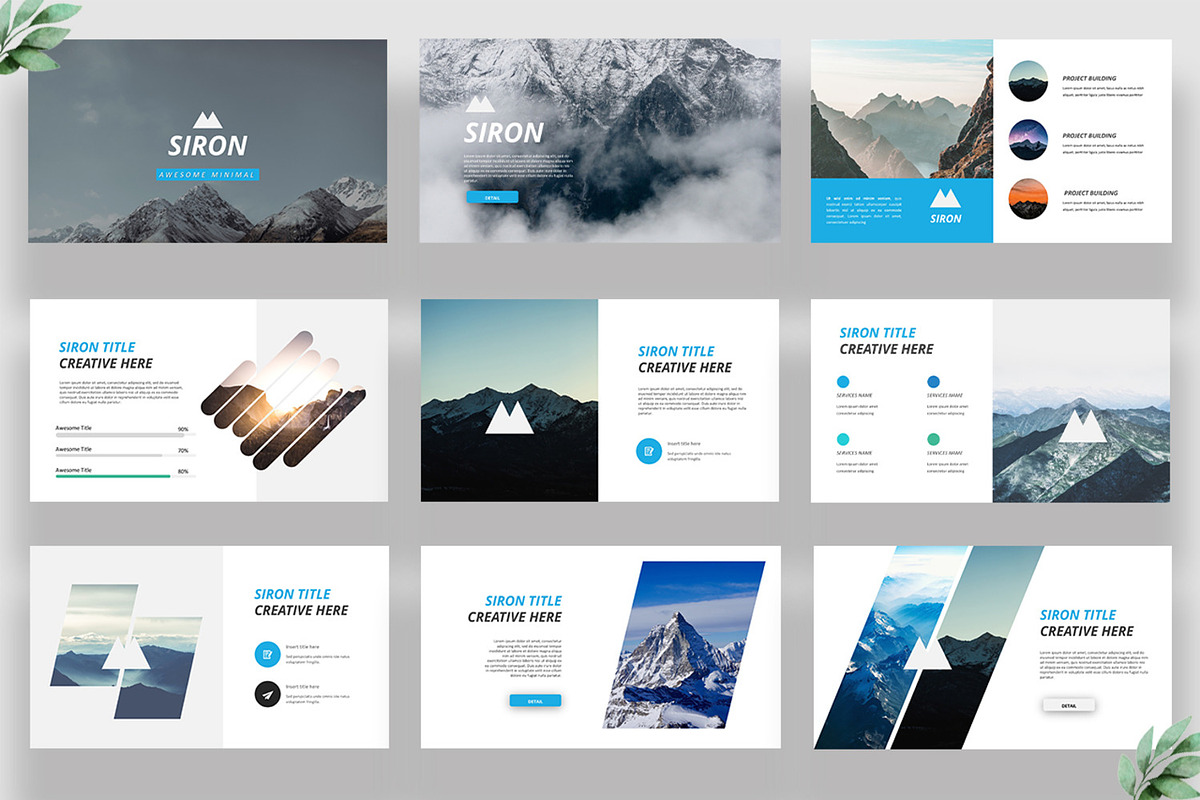 Siron Minimal Powerpoint, a Presentation Template by Infinity Vector Studio (Photo 2 of 5)