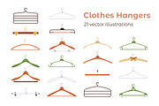 Clothes hangers with hooks set, an Object Illustration by Good Studio (Thumbnail 1 of 5)
