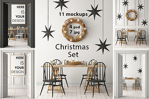 Christmas mockup in the interior p.2