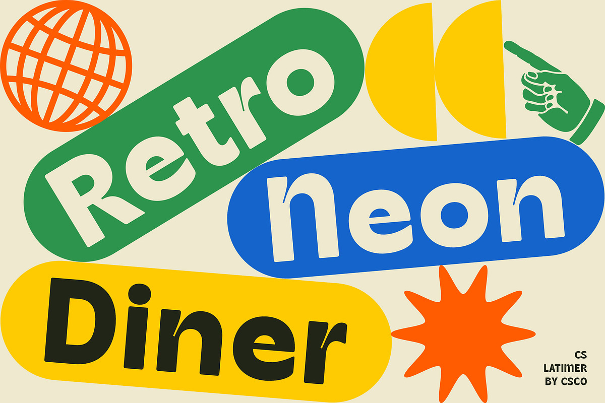 CS Latimer – Retro Font, a Sans Serif Font by Craft Supply Co. (Photo 4 of 8)