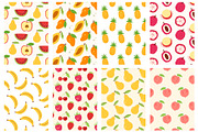 Fruits Clipart and Patterns +SVG, a Graphic by Katrinelly (Thumbnail 8 of 9)