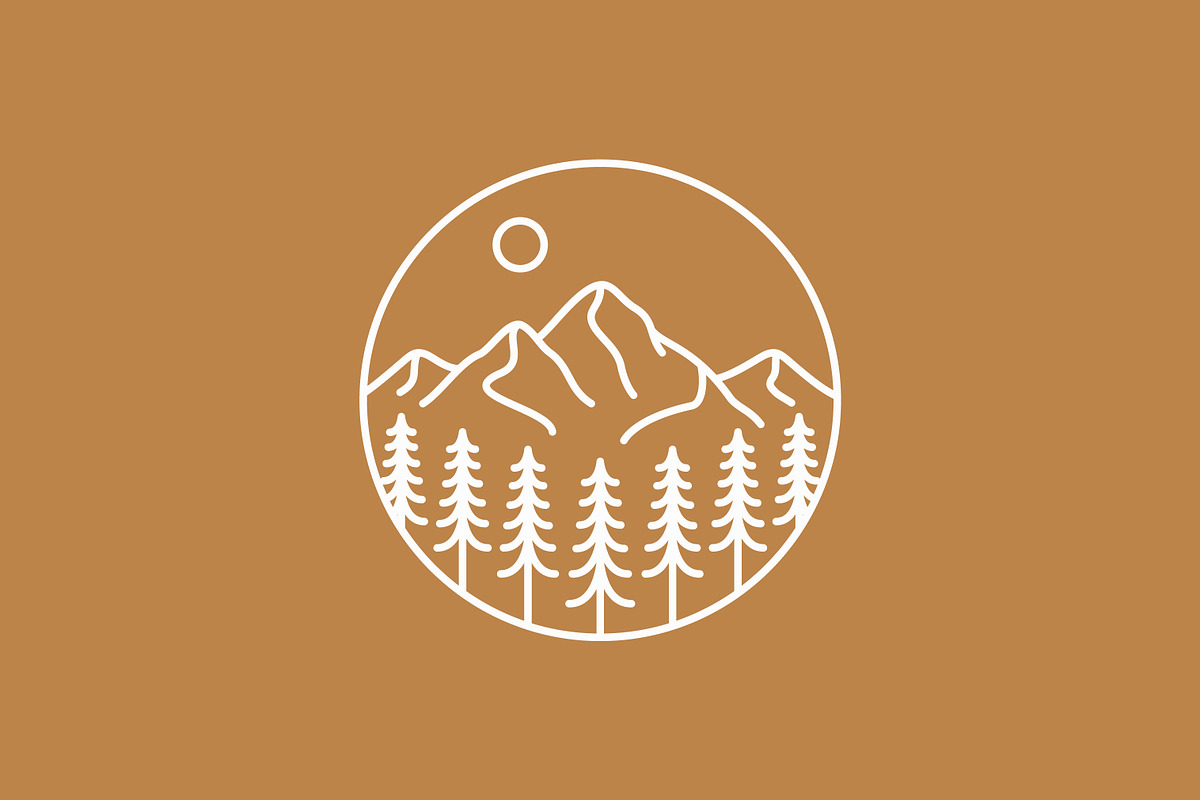 Mountain and Forest Abstract Logo, a Branding & Logo Template by Signatoro (Photo 3 of 3)
