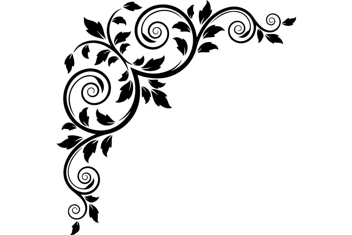 Premium Swirl Leaf Corner Frame, a Decorative Illustration by Creativeshirt (Photo 4 of 20)