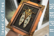 Cicada Laser Cut Layered DIY Crafts, an Object Graphic by Bubert Art (Thumbnail 1 of 6)