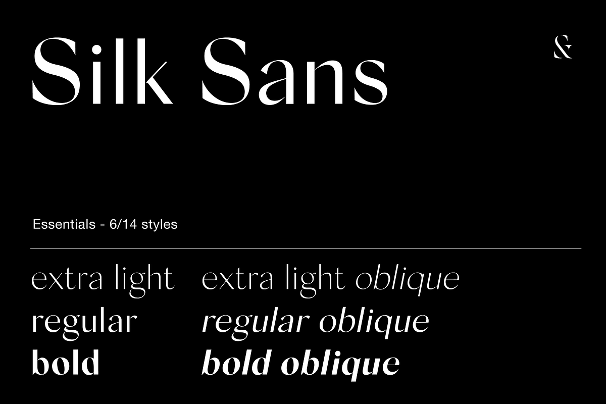 Silk Sans - 6 font family, a Sans Serif Font by Silktype (Photo 1 of 9)