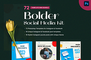 Bolder Social Media Kit +Puzzle Post, a Social Media Template by Fluto Creative Studio (Thumbnail 1 of 9)