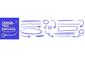 Hand drawn text highlight elements