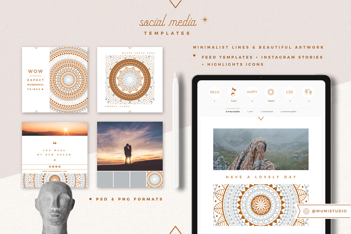 Social Media Pack |Bundle 64 Designs, a Social Media Template by Wumi Studio (Photo 4 of 10)