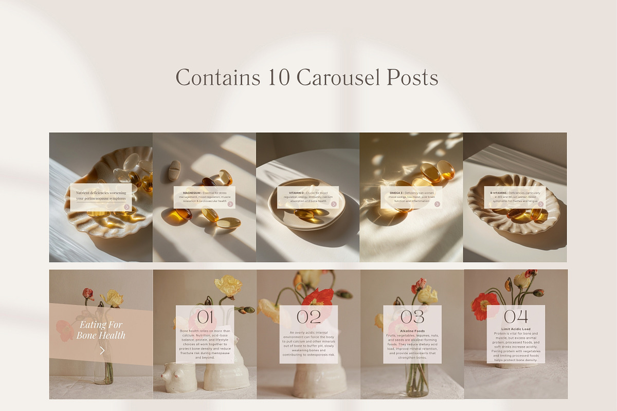 Menopause Instagram Posts Canva preview 7