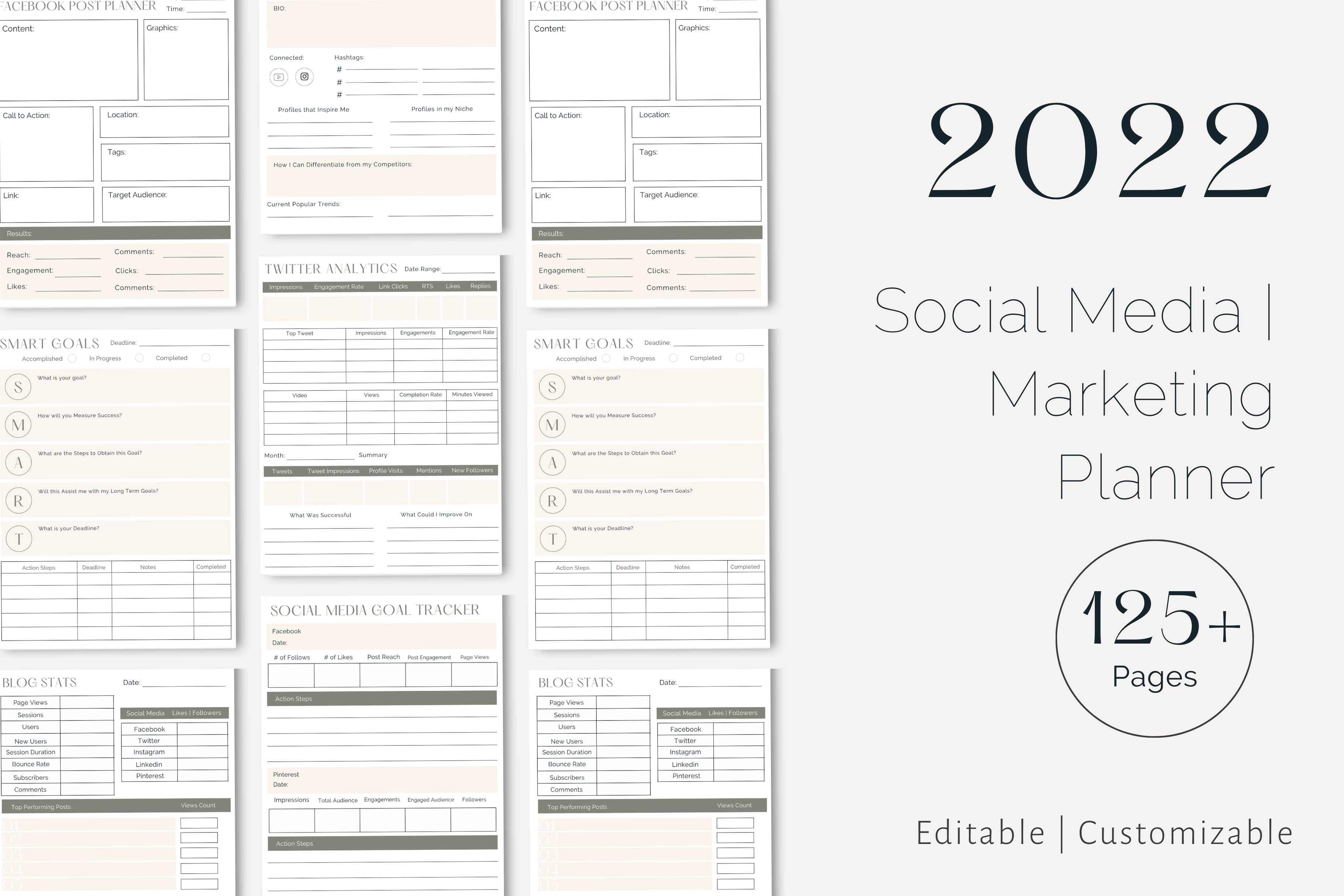 2022 Social Media Marketing Planner