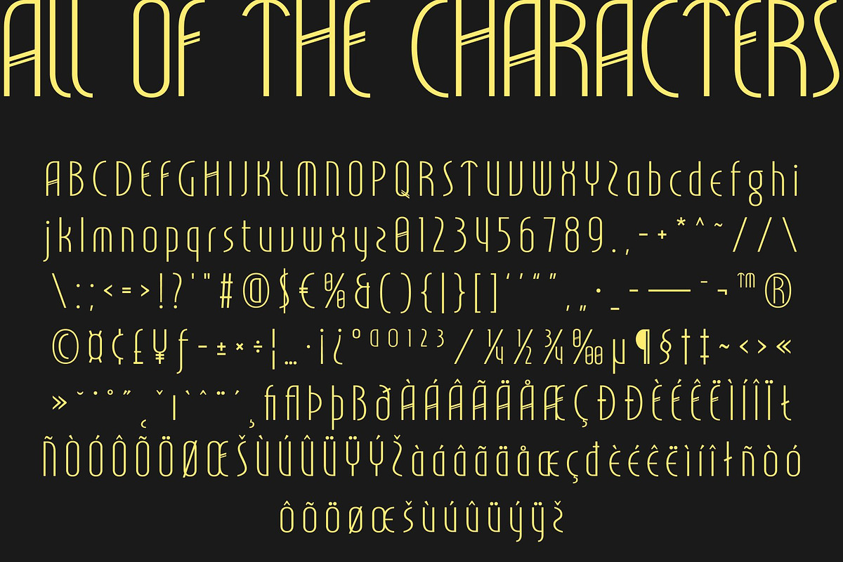 CS Hubert – Art Deco Font, a Sans Serif Font by Craft Supply Co. (Photo 8 of 8)