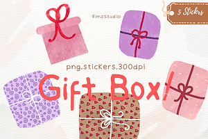 Gift box hand drawn for holidays, an Object Illustration by RimzStudio
