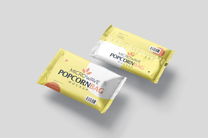 Microwave Popcorn Bag Mockups