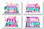 10 Ice Cream Store Illustration, a Food Illustration by denayunebgt (Thumbnail 2 of 4)