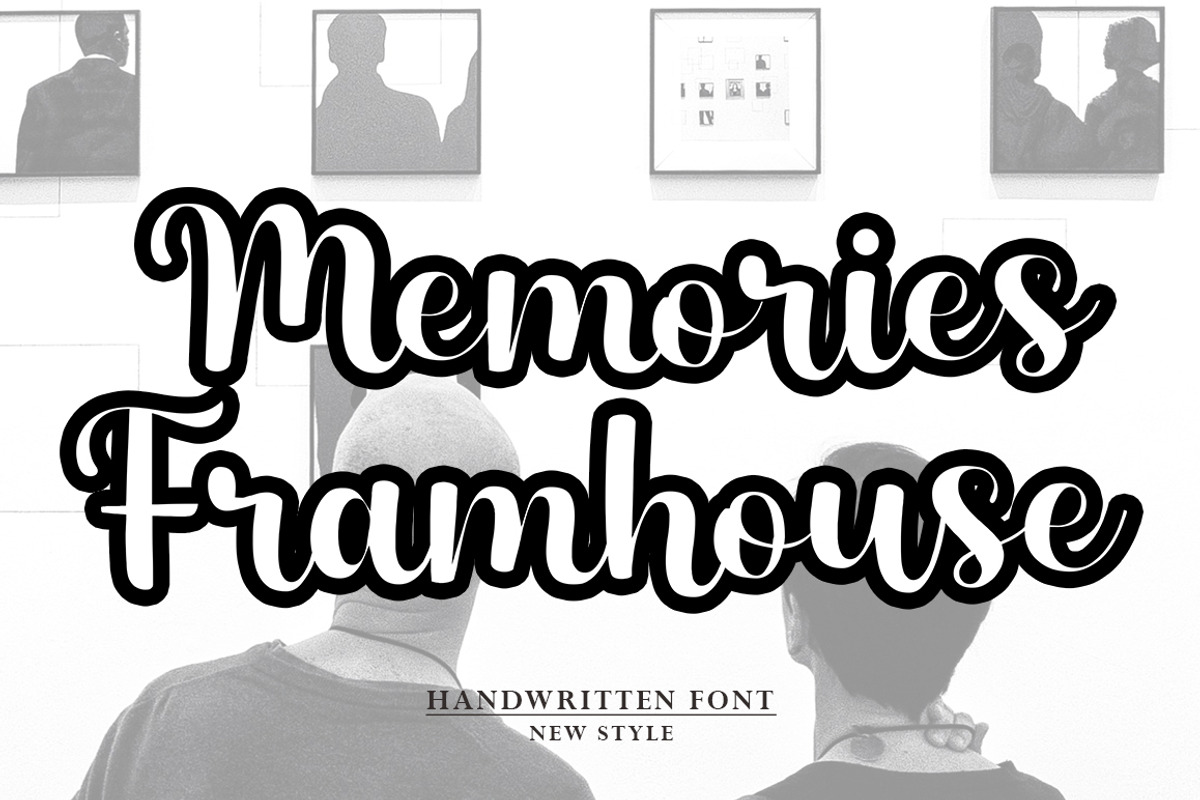 Memories Framhouse, a Script Font by AnayaStudio (Photo 1 of 5)