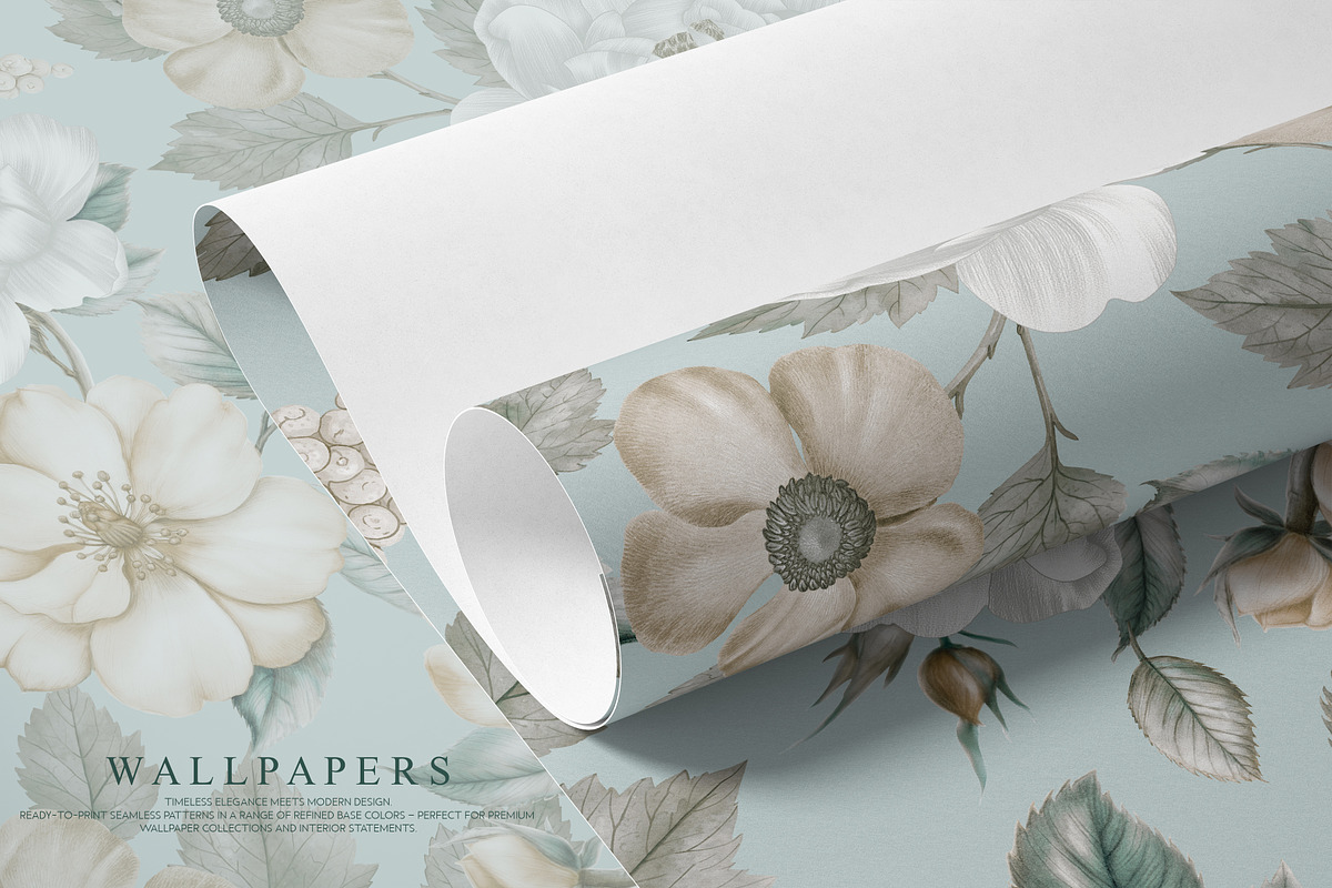 ALORA luxury botanical Floral Patter, a Pattern Graphic by Fabrivo (Photo 6 of 10)