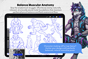 Furry Base Procreate Stamps, a Brush Add-On by Selentaori Studio (Thumbnail 5 of 17)