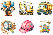 Cute Construction Watercolor Clipart, an Illustration by DreamPrint404 (Thumbnail 5 of 6)