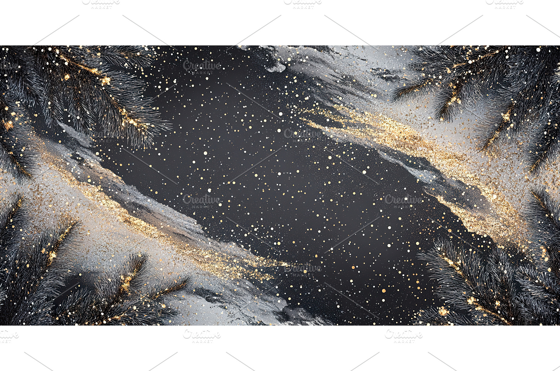 Elegant gold and black Christmas, a Holiday Photo by Lermont51