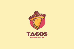 Tacos Simple Mascot Logo, a Branding & Logo Template by Artnivora.Std