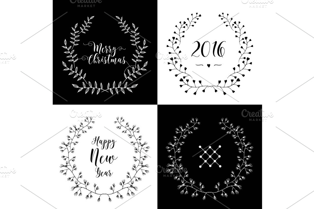 Set of Christmas design elements., a Templates & Theme by DikayaMiau (Photo 3 of 5)