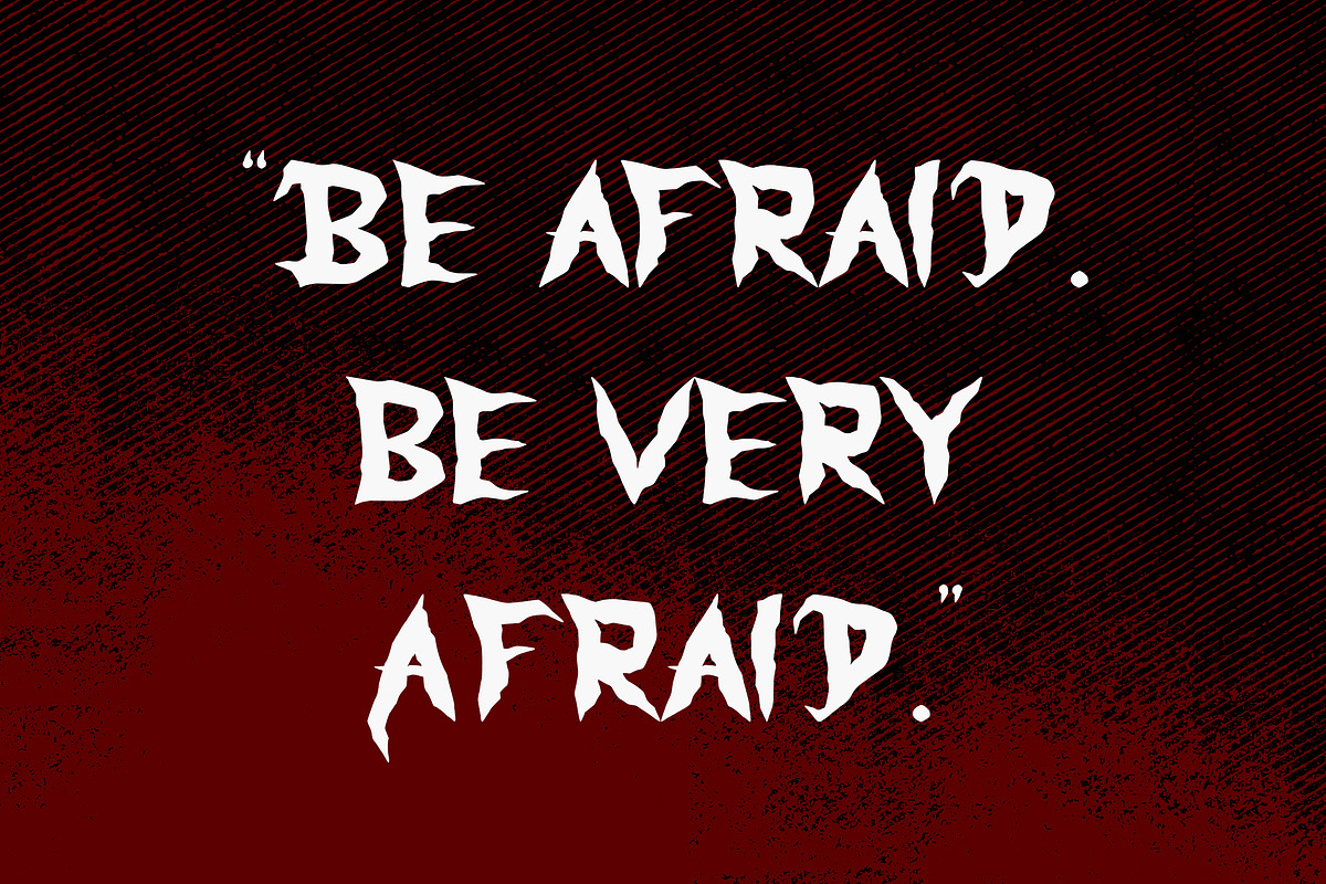 Monster Scream - Gothic Display Font, a Handwritten Font by Arendxstudio (Photo 3 of 9)