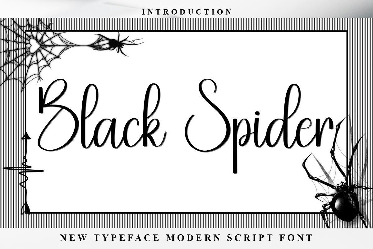 Black Spider, a Handwritten Font by InermediaSTUDIO (Photo 1 of 8)