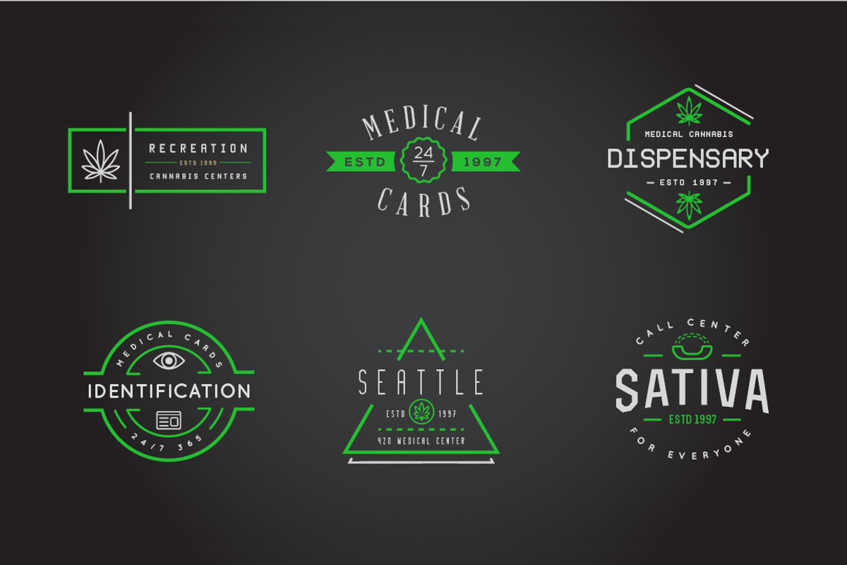 Awesome Cannabis Logotype Templates, a Branding & Logo Template by Ckybe's Corner (Photo 6 of 6)