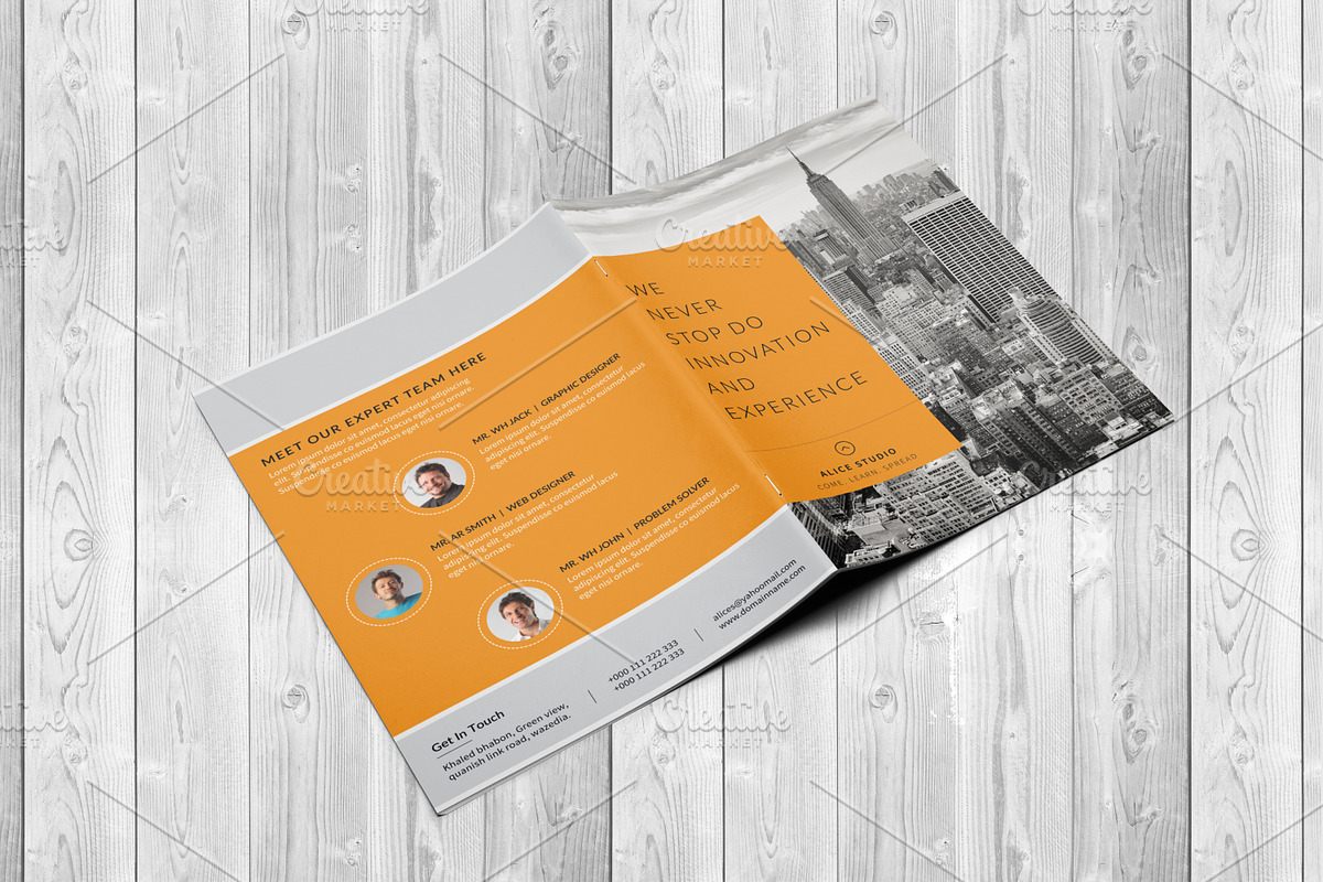 Corporate Bi-Fold Brochure Template, a Brochure Template by Alice_s (Photo 1 of 10)