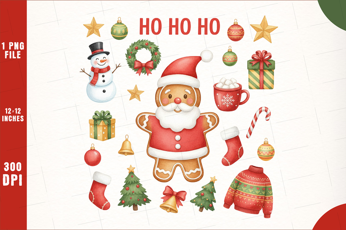 Christmas Doodles Heart Cute PNG, an Illustration by SinaCreation (Photo 1 of 6)