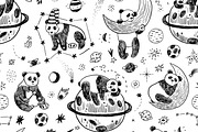 Space Planets and Sleepy Panda, a Pattern Graphic by GooseFrol (Thumbnail 6 of 9)
