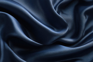 Luxurious navy blue silk satin, a Photo by Pavel_design