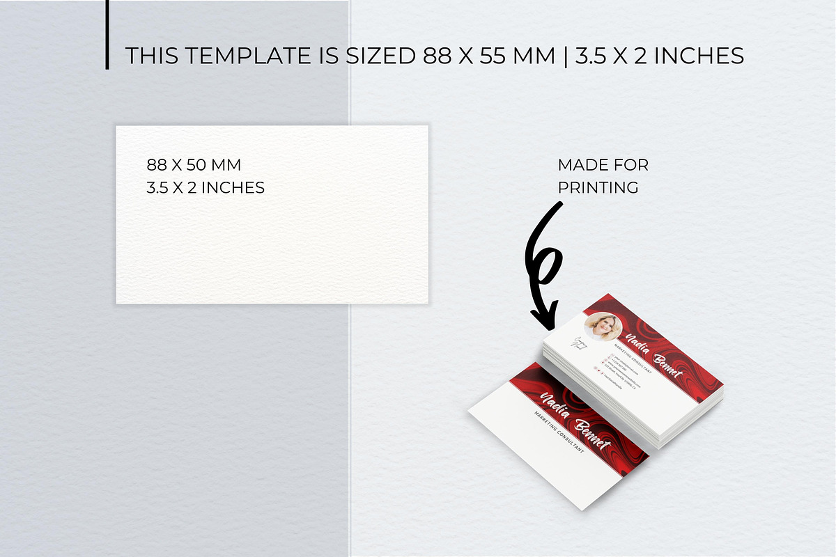 Business Card Canva Template, a Stationery Template by B2 Studio (Photo 8 of 11)