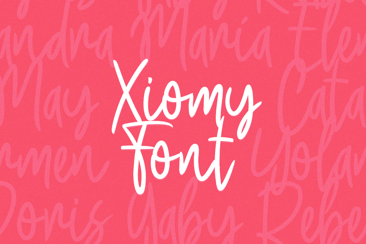Xiomy, a Script Font by DonMarciano (Photo 1 of 5)