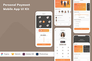 Personal Payment Mobile App UI Kit