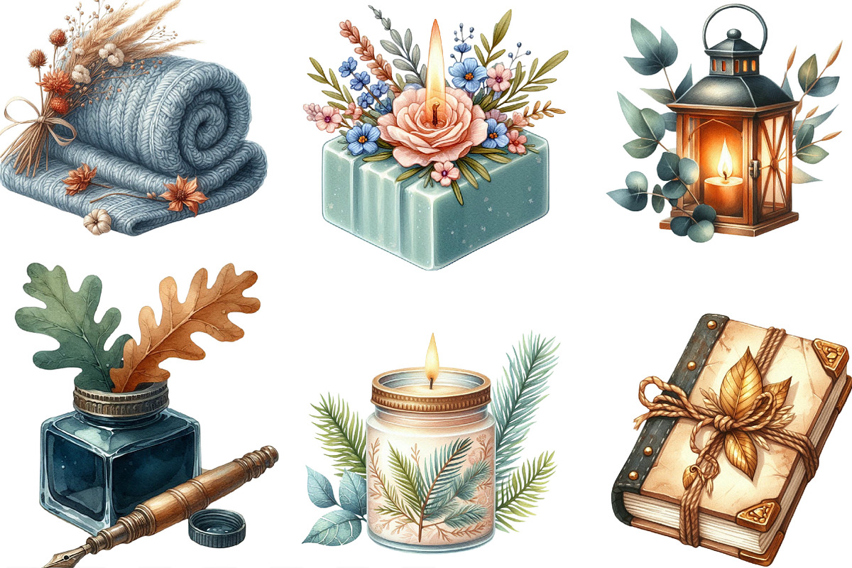 Autumn Serenity Clipart, an Illustration by Designking (Photo 3 of 4)