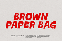 Brown Paper Bag - Handwritten Font