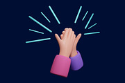 Hand gesture 3d illustration, a 3D by Kurniawan98 (Thumbnail 4 of 7)