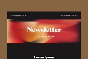 Dark Coloured Newsletter