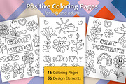 Groovy Coloring Pages Bundle, an Illustration by ChristinaDesigns (Thumbnail 1 of 10)
