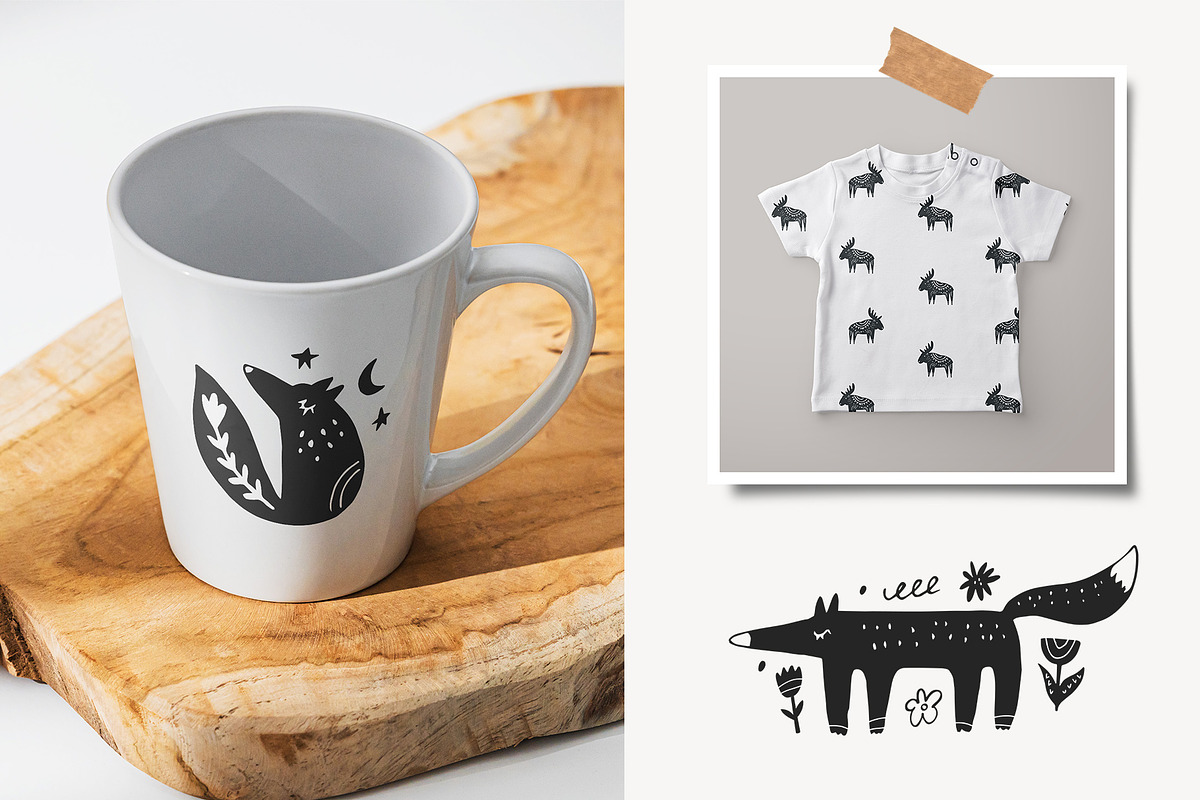 Folk Animal Illustrations, a Graphic by danceyourlife (Photo 10 of 12)