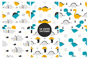 Baby Dinosaurs - Cute Characters, a Decorative Illustration by Sumacj (Thumbnail 4 of 6)