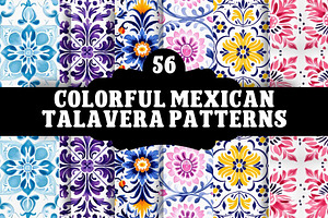 Colorful Mexican Talavera Patterns