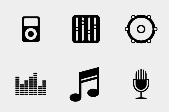 Simple Music And Sound Icons