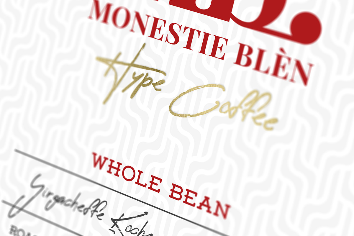 Monestie Blen Hype Coffee Bag Ai, a Marketing Template by fisihsani (Photo 2 of 6)