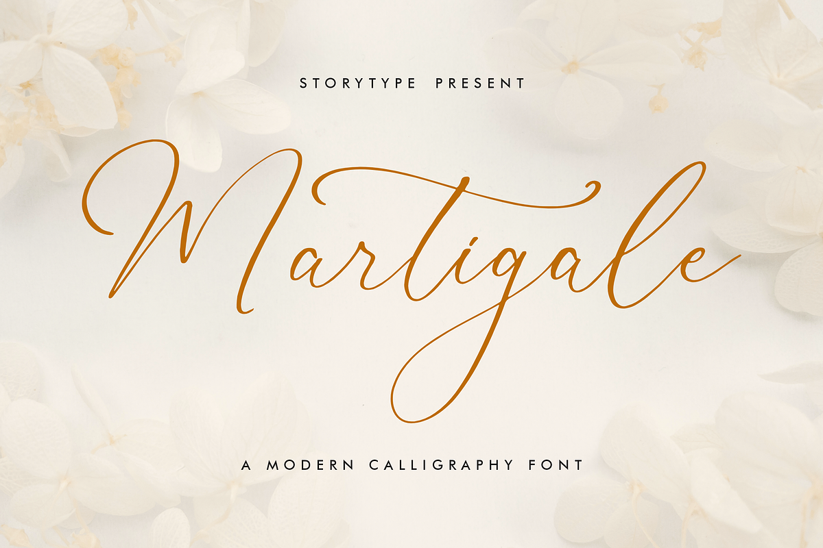 Martigale A Modern Calligraphy Font, a Script Font by Storytype Studio (Photo 1 of 12)