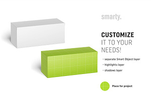 Universal Box Mockup 110x45x45