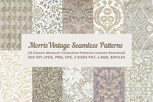 William Morris Seamless Pattern 11