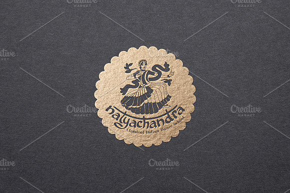 India Dance Logo Symbol Illustration
