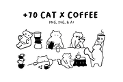 The Cat and Coffee Signature, a Food Illustration by The Journey Atelier (Thumbnail 1 of 16)